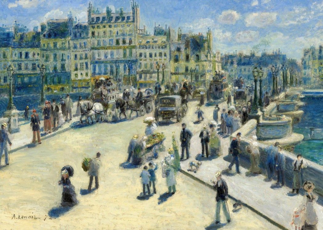 pont neuf paris pierre auguste renoir